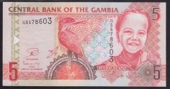 Gambia 5 Dalasis 2006 - 2014 Çil Pick 25c