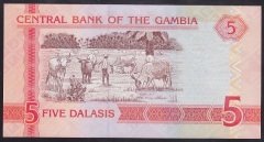 Gambia 5 Dalasis 2006 - 2014 Çil Pick 25c