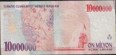 7.Emisyon 10 000 000 Lira E14 479144 Çok Temiz+