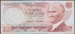 6.EMİSYON 3.TERTİP 20 LİRA H26 515942 ÇÇT +