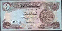 Irak 1/2 Dinar 1980 Çok Çok Temiz+ Pick 68a