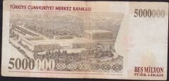 7.Emisyon 5 000 000 Lira C08 479035 Çok Temiz