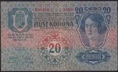Avusturya Macaristan 20 Korona 1913 Temiz