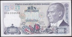7.EMİSYON 2.TERTİP 1000 LİRA G08 334884 ÇOK TEMİZ +