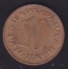 Yugoslavya 10 Dinar 1979