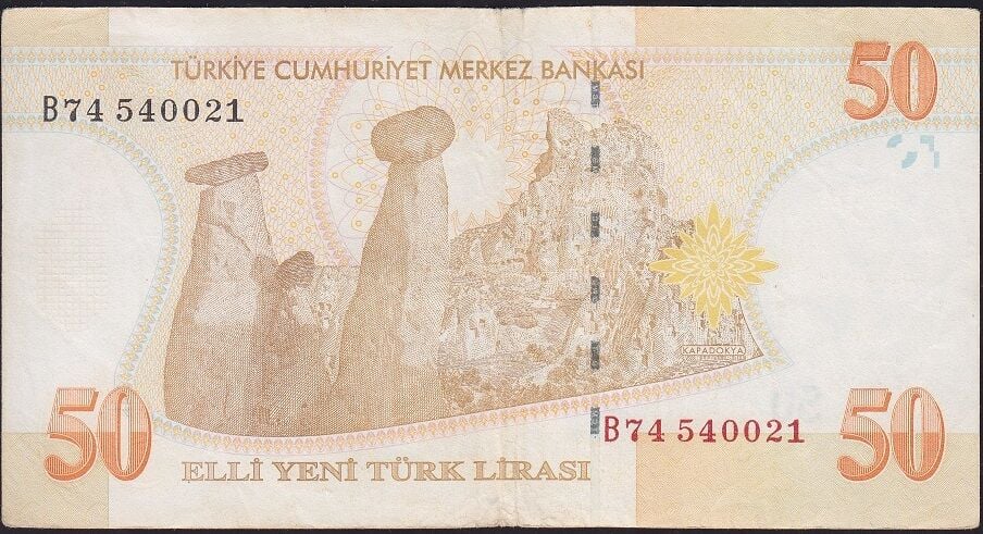 8.Emisyon 50 YTL B74 540021 Çok Temiz+