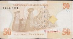 8.Emisyon 50 YTL B74 540021 Çok Temiz+