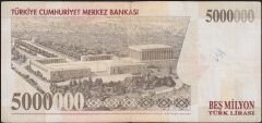 7.Emisyon 5 000 000 Lira C07 608164 Çok Temiz