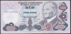 6.EMİSYON 3.1000 LİRA F87 225631 ÇÇT ÇİLALTI