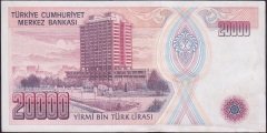 7.EMİSYON 1.TERTİP 20000 LİRA A05 876243 ÇÇT ÇİLALTI ( KAT YOK )