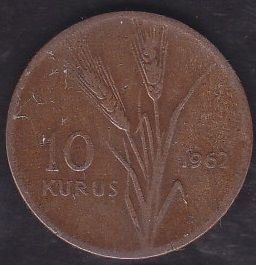 1962 Yılı 10 Kuruş