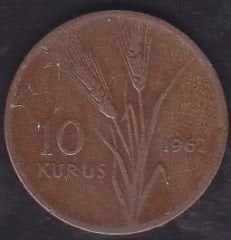 1962 Yılı 10 Kuruş