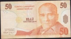 8.Emisyon 50 YTL B75 937718 Çok Temiz