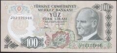 6.Emisyon 3.Tertip 100 Lira J02 127946 Çilaltı Çil
