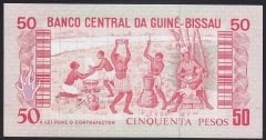 Guine Bissau 50 Pesos 1990 Çil Pick 10