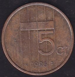 Hollanda 5 Cent 1996