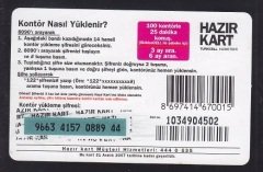 TURKCELL HAZIR KART 100 KONTÖR - GRUPCELL -KARİKATÜR  - SKT 2007