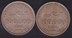 1999-2000 Yılları 100000 Lira