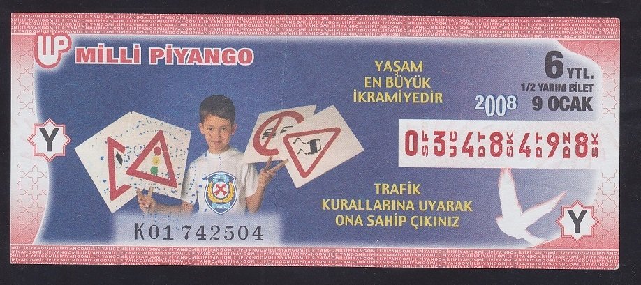 2008 9 OCAK YARIM BİLET