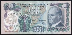6.Emisyon 2.Tertip 500 Lira L86 261488 Çilaltı