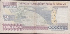 7.Emisyon 3.Tertip 1 000 000 Lira P86 596090 Çok Temiz