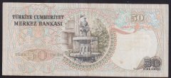 6.EMİSYON 1.TERTİP 50 LİRA G17 358727 ÇOK TEMİZ eski para
