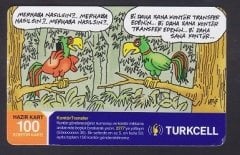 TURKCELL HAZIR KART 100 KONTÖR - KONTÖR TRANSFER -KARİKATÜR  - SKT 2008