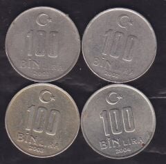2001-02-03-04 Yılı 100 Bin Lira