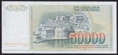 YUGOSLAVYA 50000 DİNAR 1988 ÇOK ÇOK TEMİZ - ZA SERİSİ eski para alan yerler