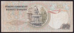 6.EMİSYON 1.TERTİP 50 LİRA G16 149055 TEMİZ eski para