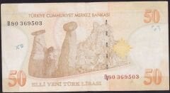 8.Emisyon 50 YTL B80 369503 Çok Temiz