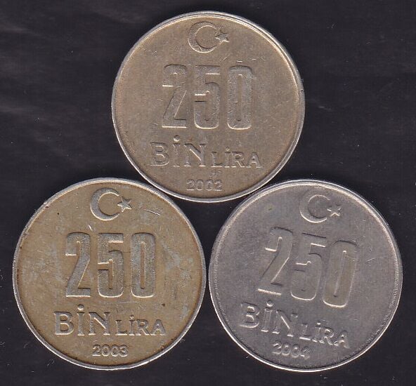 2002-03-04 Yılları 250 Bin Lira