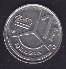 Belçika 1 Frank 1990 Belgie