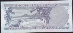 6.Emisyon 2.Tertip 5 Lira H45 099379 Çil