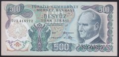 6.EMİSYON 2.TERTİP 500 LİRA O25 416772 ÇÇT +