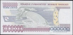 7.Emisyon 3.Tertip 1 000 000 Lira P77 499529 Çil