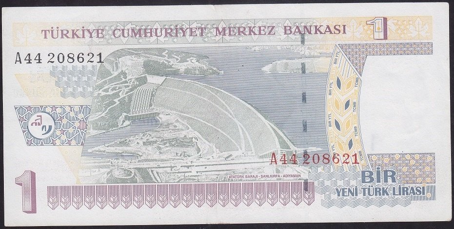 8.EMİSYON 1 YTL A44 208621 ÇÇT ÇİLALTI