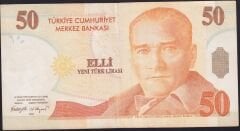 8.Emisyon 50 YTL B84 104171 Çok Temiz+
