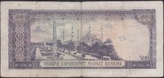 5.Emisyon 4.Tertip 500 Lira Y03 008774 Temiz