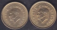1998 Yılı 5000 Lira Kalın Ve İnce Baskı Takım Çil
