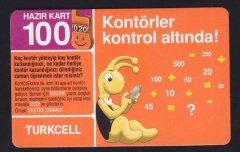 TURKCELL HAZIR KART 100 KONTÖR - KONTROL ALTINDA - SKT 2008