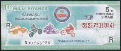 2016 9 MART ÇEYREK BİLET R SERİSİ