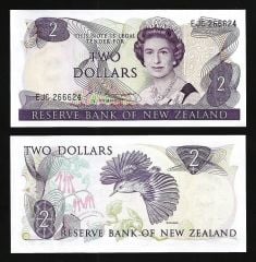 Yeni Zelanda 2 Dolar 1981 -1992 Çil Pick 170b