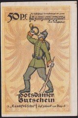 Almanya 50 Pfennig Notgeld 1921 Çil