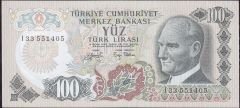 6.Emisyon 2.Tertip 100 Lira I33 551405 Çil