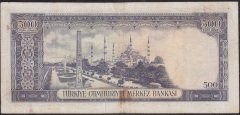 5.Emisyon 4.Tertip 500 Lira V11 037007 Çok Temiz