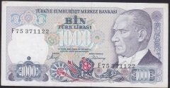 7.EMİSYON 2.TERTİP 1000 LİRA F75 371122 ÇOK TEMİZ