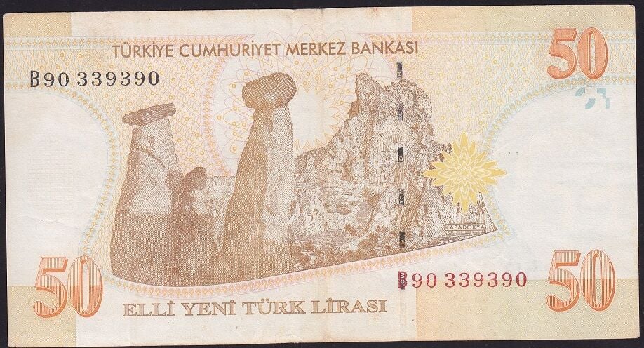 8.Emisyon 50 YTL B90 339390 Çok Temiz
