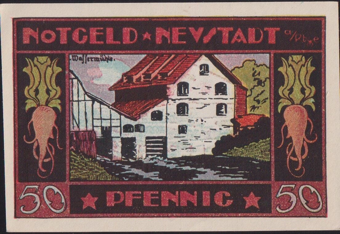 Almanya 50 Pfennig Notgeld 1921 Çil