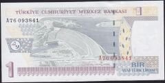8.Emisyon 1 YTL A76 093841 Çil